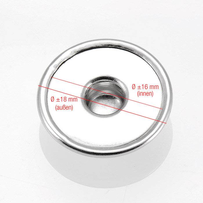 Button Click Klick XXL 30mm Blume 6692 kompatibel 18mm Aufnahme Chunk Armband 
