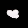 Kinderknöpfe Herzen als Kunststoffknöpfe in weiß 20 mm Bild 2