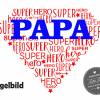Bügelbild Papa Superheld Hero  zum Vatertag Bild 2