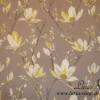 10,50 EUR/m Baumwolle Stoff Magnolien / Magnolia / Bumen gelb auf beige / braun Bild 5