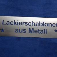 Lackierschablone - Malerschablone - wiederverwendbar aus Aluminium personalisiert Bild 1