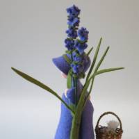 Lavendel Mädchen - Blumenkind - Jahreszeitentisch - Waldorf Art Bild 4