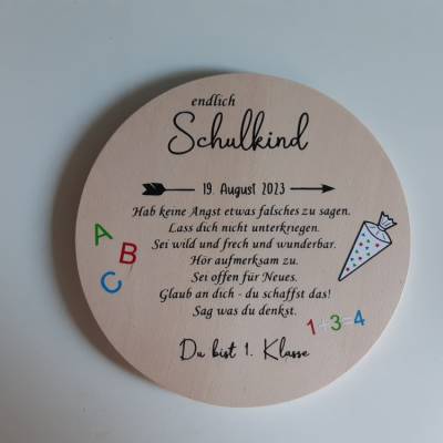 Geschenk zur Einschulung | Geschenk zum Schulanfang | ABC Schützen | Endlich Schuldkind