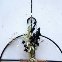 Loop mit Trockenblumen Vase Türkranz Fensterdeko Wand Hoop Bild 2