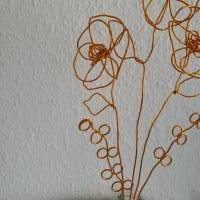 Nelken Drahtblumen Set / Blumen aus Draht Handgemacht/ Minimalistische nachhaltige Deko Bild 3