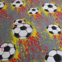 Rest:1,40 x 1,50m Baumwolljersey Fußball by Steinbeck Oeko-Tex Standard 100(1 m/8,57€) Bild 2