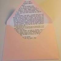 4 gefütterte Briefumschläge in rose mit oder ohne Kärtchen :) Bild 2