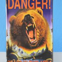 Vintage Blechschild Danger Bears Nostalgie Bild 3