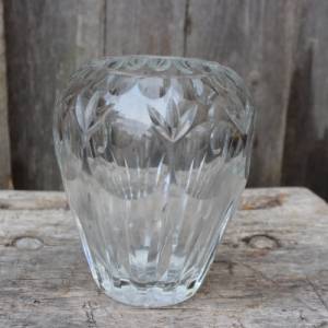 schwere Vase 24 % Bleikristall Vintage 50er 60er Jahre Bild 3
