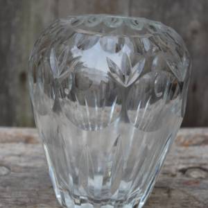 schwere Vase 24 % Bleikristall Vintage 50er 60er Jahre Bild 4