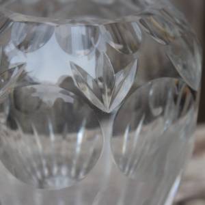 schwere Vase 24 % Bleikristall Vintage 50er 60er Jahre Bild 6