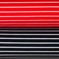 Punta Yarn Viskose Streifen Ringel rot schwarz weiß 50 x 155 cm gestreift ♕ Bild 1