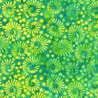 Stoff aus der Tonga Gumdrop Batik Collection "Lime Snazzy Swirls", Meterware, Preis pro 0,5 lfdm Bild 1