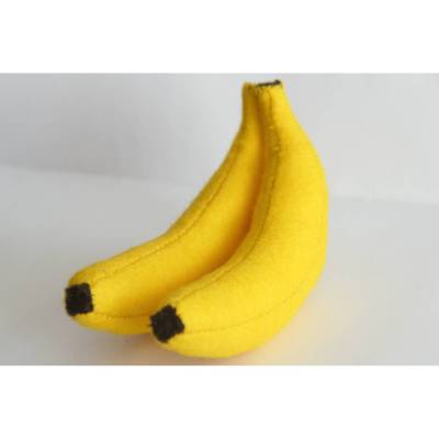 Bananen aus Filz handgenäht für den Kaufladen, Kinderküche, Spielküche