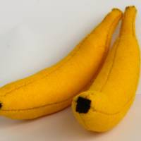 Bananen aus Filz handgenäht für den Kaufladen, Kinderküche, Spielküche Bild 7