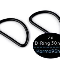 2 D-Ringe 30mm #2 schwarzmatt Bild 1