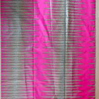 Wachsdruck-Stoff - 50cm/Einheit - Wellenmuster auf Pink - leichter Wachsbatik Stoff Baumwolle - afrikanisch Waxprint Bild 2