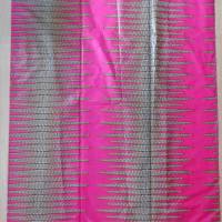 Wachsdruck-Stoff - 50cm/Einheit - Wellenmuster auf Pink - leichter Wachsbatik Stoff Baumwolle - afrikanisch Waxprint Bild 3