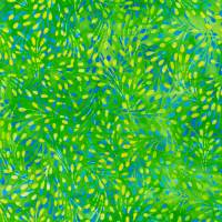 Stoff aus der Artisan Batik Floral Fantasy Collection "Seeds Leaf Batik, Meterware, Preis pro 0,5 lfdm Bild 1