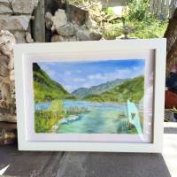 Aquarell, DIN A4 "Lago di mergozzo", original & signiert Bild 10