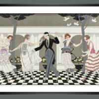 Buch Illustration 1920 Glück des Tages KUNSTDRUCK Poster - Vintage Mode Fashion Spiel Tanz Wanddeko Bild 4