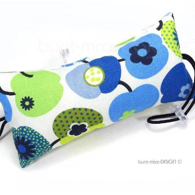 Türstopper, blau grün bunt schwarz, Apfel Stoff, retro stil Küche Stube, Türpuffer für Zimmertüre, by BuntMixxDESIGN