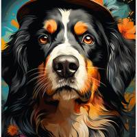Hunde-Dekoschild BERNER SENNENHUND, wetterbeständiges Wandschild Bild 1
