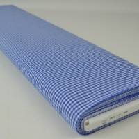 Vichy-Karo, blau, Webkaro, feiner Baumwollstoff, 150 cm breit, Meterware, Preis pro 0,5 lfdm Bild 2