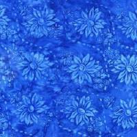 Stoff aus der Tonga Gumdrop Batik Collection "Sapphire Faded Victorian Florals", Meterware, Preis pro 0,5 lfdm Bild 1