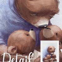 Wandbilder Kinder - Zwillinge Poster | Bilder Kinderzimmer [A3]  | Fluffy Hugs Bild 2