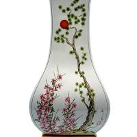 Porzellan Vase Naoko Nobata – Birds & Flower of the Orient 80er Bild 3