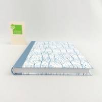 Notizbuch, Bäume blau pastell, 100 Blatt, A5, handgefertigt Bild 3