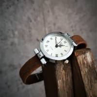 Armbanduhr, Uhr, dunkler Kork, Ziffernblatt wählbar Bild 3