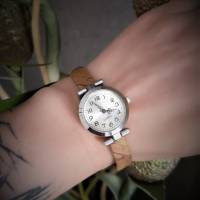 Armbanduhr, Uhr, braunem Kork, Ziffernblatt wählbar Bild 2
