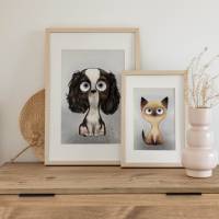Hunde Poster | Bilder für Diele, Esszimmer, Wohnzimmer & Kinderzimmer [A3]  | Fluffy Hugs Bild 6