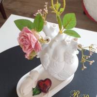 Vase " menschliches Herz " - Deko-Objekt und zur Erinnerung an den Liebsten Bild 4
