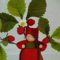 Erdbeere - Blumenkind - Jahreszeitentisch - Waldorf Art Bild 2