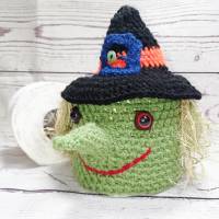 Hexe mit Hut, Halloween Klorollenhut Bild 1