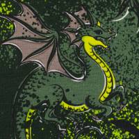 ♕ French Terry Sommersweat Mystic Dragon by Steinbeck 50 x 155 cm Nähen Drachen ♕ Bild 7