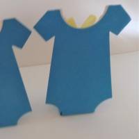 Geburt Taufe Gastgeschenk, 2 Stck., Junge Tischdekoration Blau-Mint Bild 3