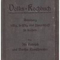 Rudolph, Riemenschneider *** Volks - Kochbuch *** Bild 1