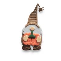 3x Wichtel Zwerge Gnome, Herbst, 3D, Stanzteile Scrapbook, Junk, Rückspiegel Auto, Kartengestaltung Tischdeko Streuteile Bild 3