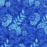 Stoff aus der Tonga Gumdrop Batik Collection "Blue Jellyfish And Sea Coral", Meterware, Preis pro 0,5 lfdm Bild 1