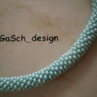 Häkelkette, gehäkelte Perlenkette * Zeitlose Schönheit auf 70 cm Bild 3