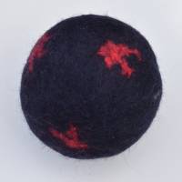 Filzball Wolle 7,5 cm waschbar handgemacht zum Spielen, Jonglieren, Handtraining, Entspannen Bild 2