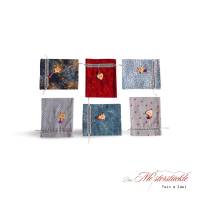 XXL-Adventskalender-Säckchen handgefertigt rot grau Geschenkbeutel Weihnachtstüten Bild 9