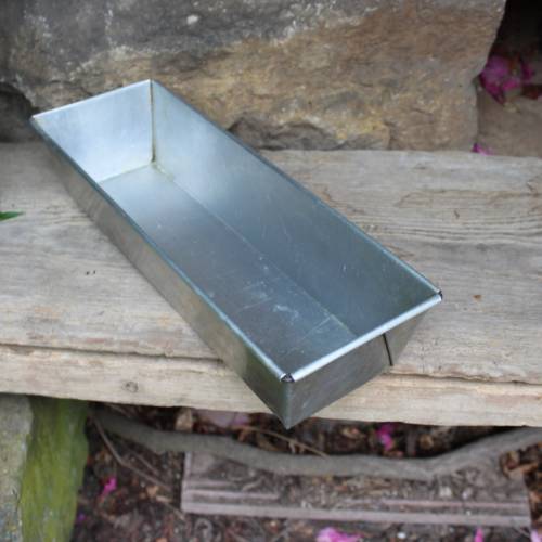 Königskuchenform Kastenform Backform Aluminium 50er 60er Jahre DDR