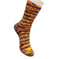 handgestrickte Socken, Größe 39/41, handgefärbte Wolle, gestreifte Socken, Atelier Zitron, Merino extrafine Bild 1