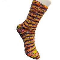 handgestrickte Socken, Größe 39/41, handgefärbte Wolle, gestreifte Socken, Atelier Zitron, Merino extrafine Bild 5