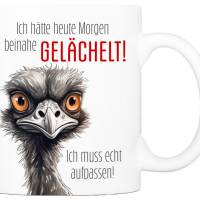 Tasse mit Spruch GELÄCHELT - Bürotasse, Kaffeetasse Bild 1